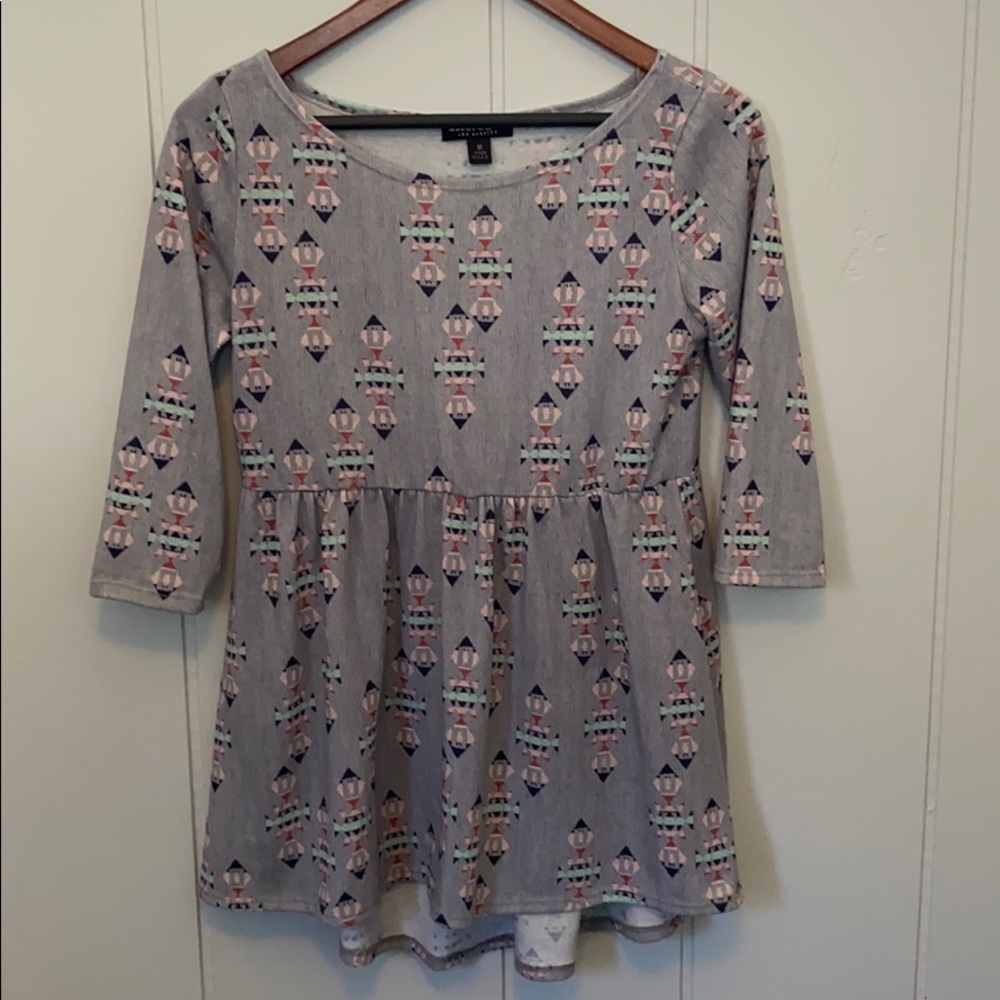 About A Girl Three Quarter Sleeve Dress Size M